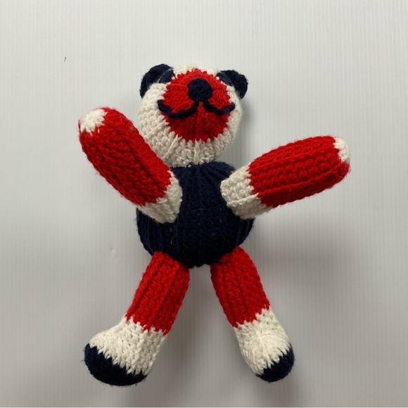 Handmade Crochet Stuffed Teddy Bear - Picture 1 of 6